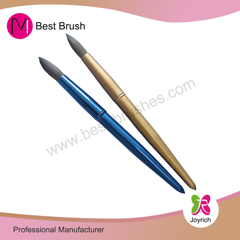 برس ناخن Acryilc فلزی آبی Kolinsky