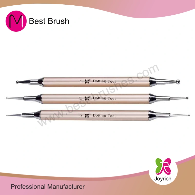 مجموعه ابزار Dotting دسته فلزی طلایی