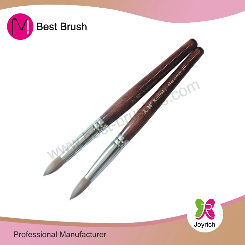 برس ناخن آکریلیک kolinsky kolinsky red100 ٪
